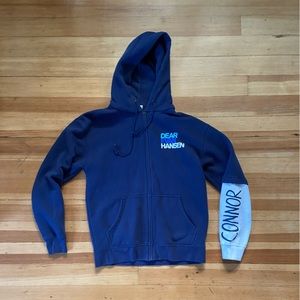 Dear Evan Hansen zip up hoodie with Connor cast arm